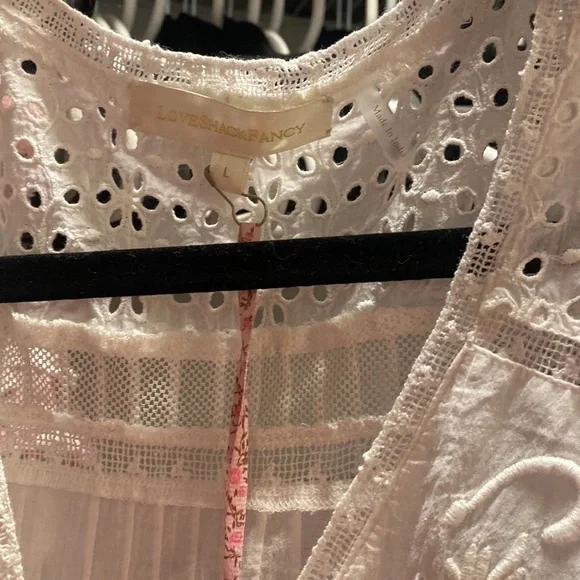 LoveShackFancy Rena Dress in Antique White NWT - Picture 9 of 10